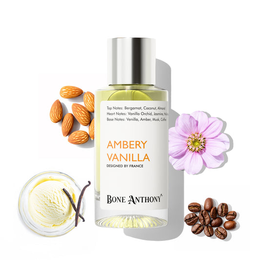 Ambery Vanilla Luxury Perfume | Rich Creamy Vanilla Fragrance | with Bergamot & Jasmine Scent, Long Lasting Eau de Parfum with 35% Oil Concentration - 50 ml (For Women)