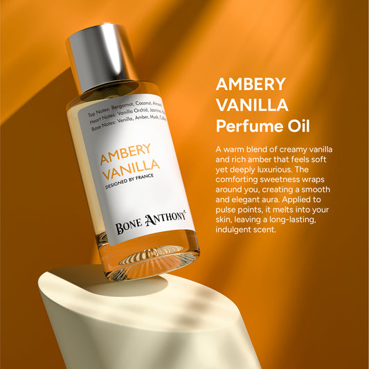 Ambery Vanilla Luxury Perfume | Rich Creamy Vanilla Fragrance | with Bergamot & Jasmine Scent, Long Lasting Eau de Parfum with 35% Oil Concentration - 50 ml (For Women)